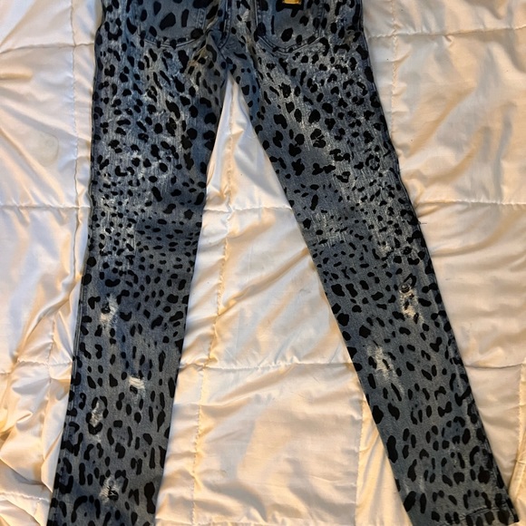 Leopard Print sz 38 Euro Dolce & Gabbana Runway Jeans - Picture 10 of 11